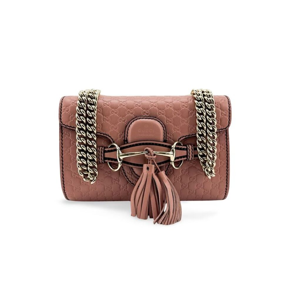 Gucci Emily Chain Flap Guccissima Leather Pink Leather Shoulder Bag Bag